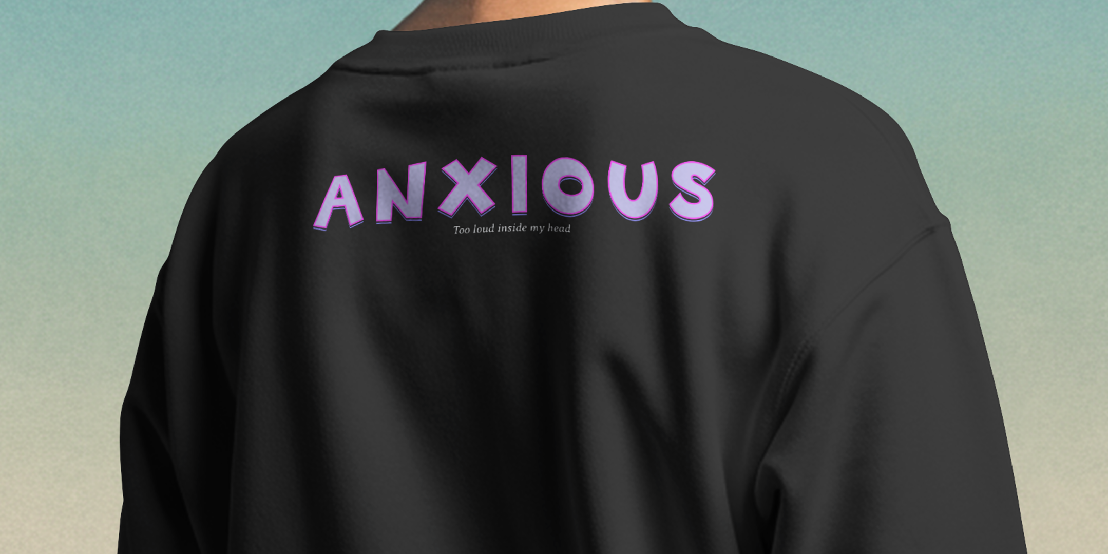 The Anxious sweatshirt- Black