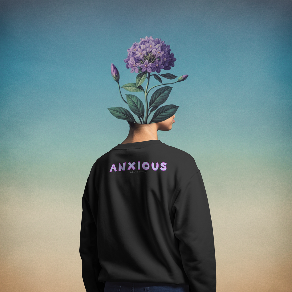 The Anxious sweatshirt- Black