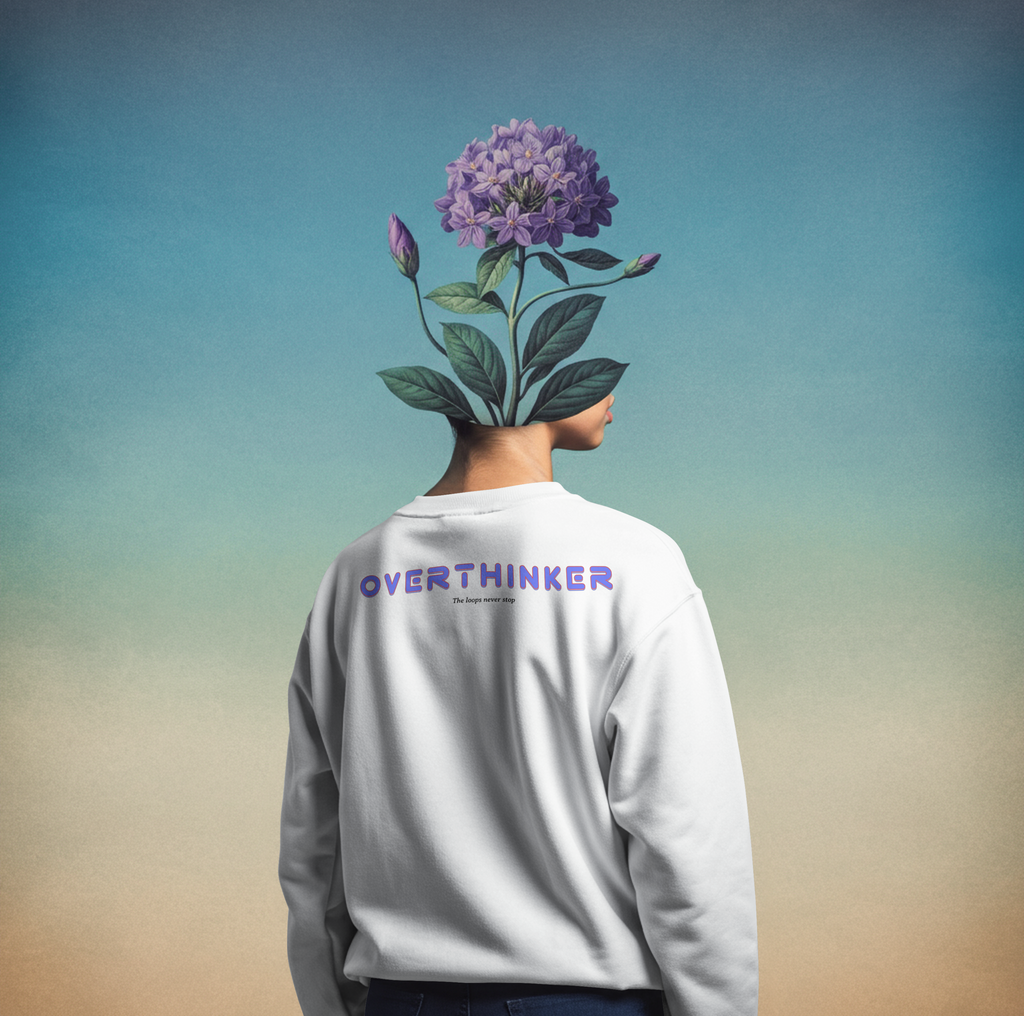The Overthinker sweatshirt- White