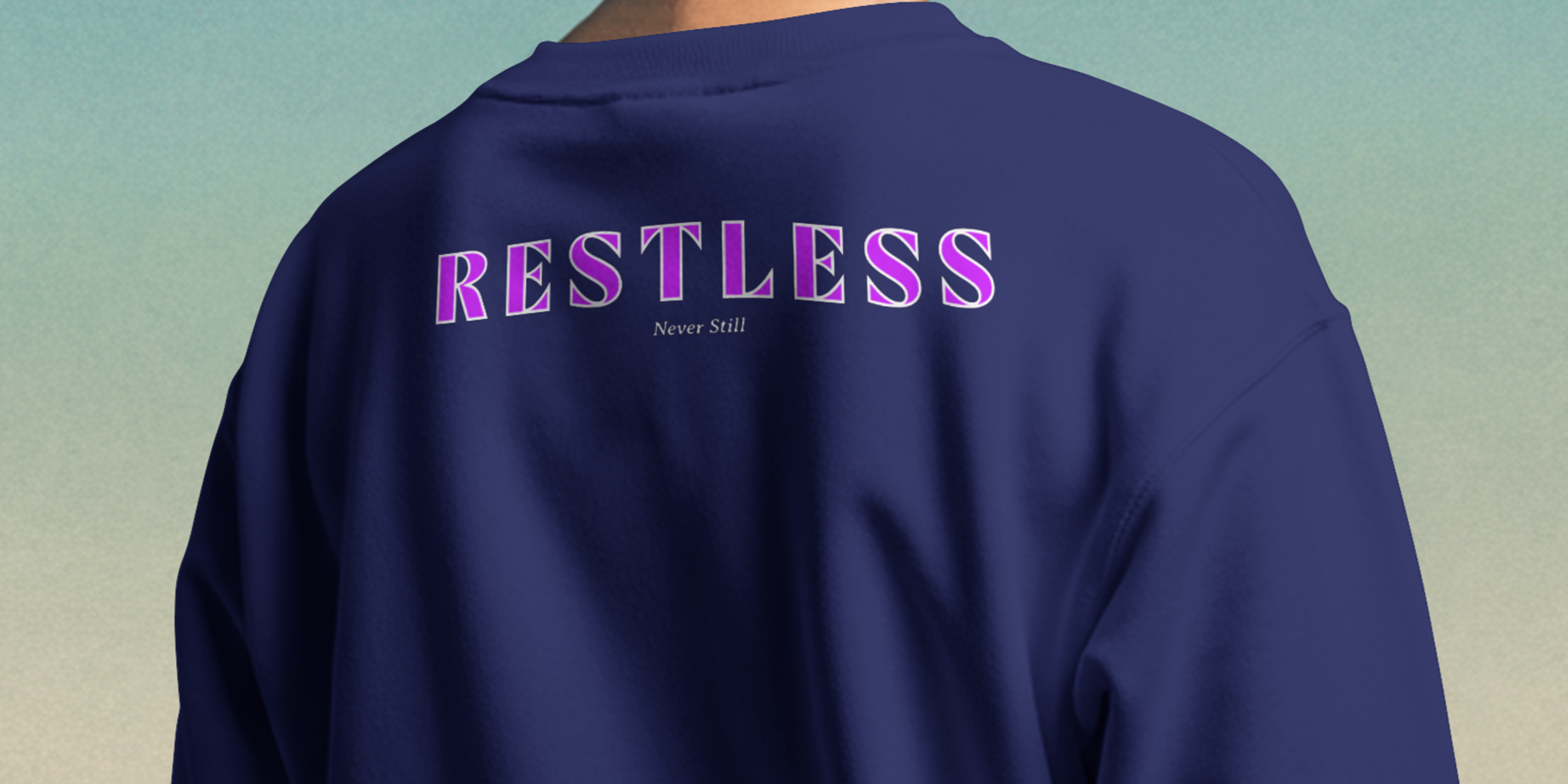 The Restless sweatshirt- Blue