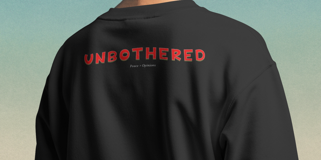 The Unbothered sweatshirt- Black