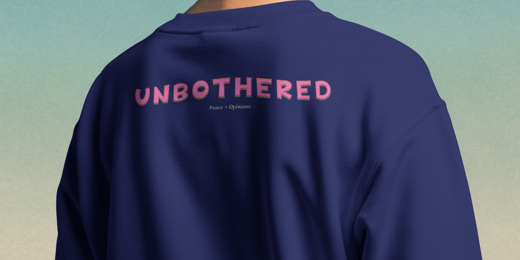 The Unbothered sweatshirt- Blue