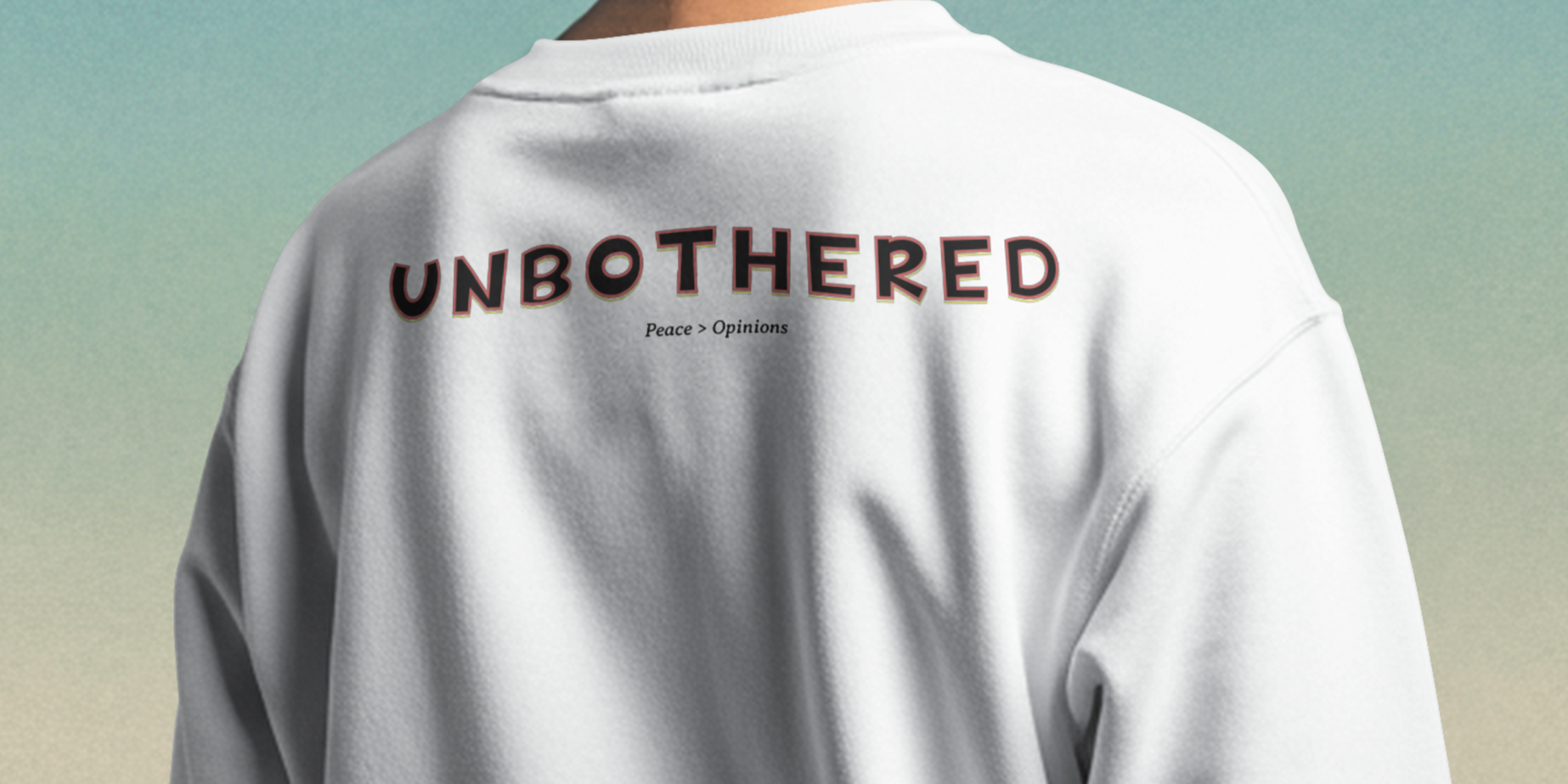 The Unbothered sweatshirt- White
