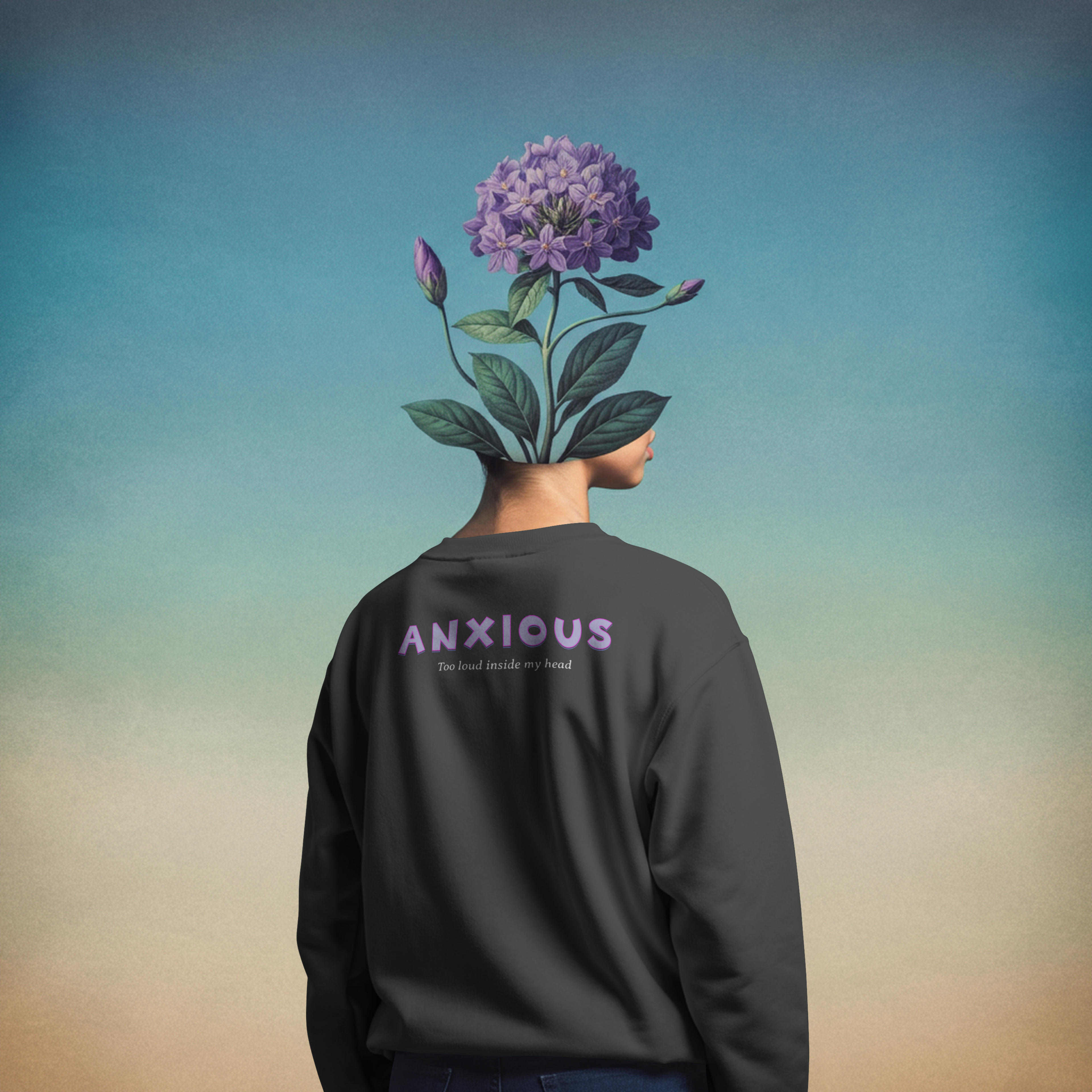 The Anxious sweatshirt- Black
