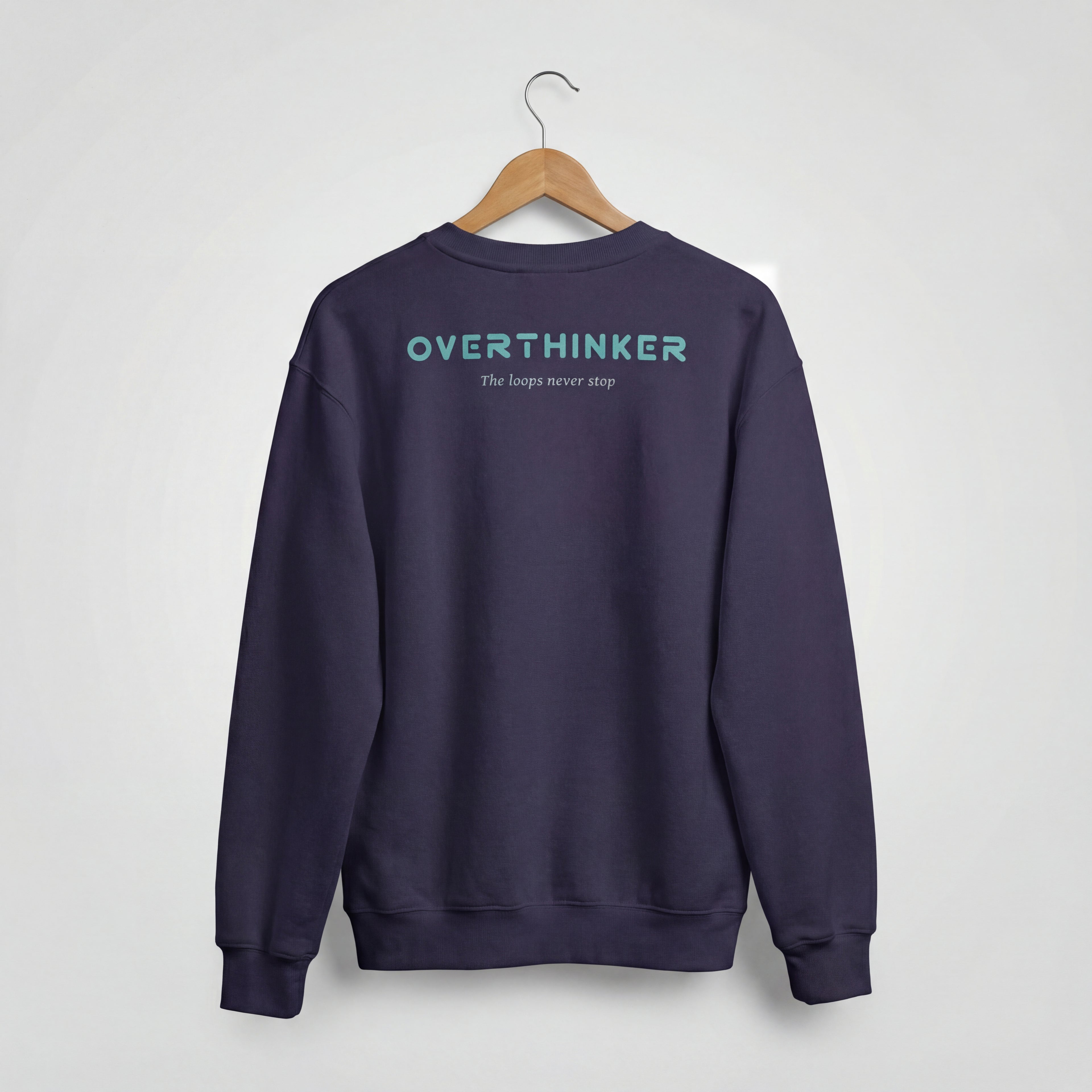 The Overthinker sweatshirt- Blue