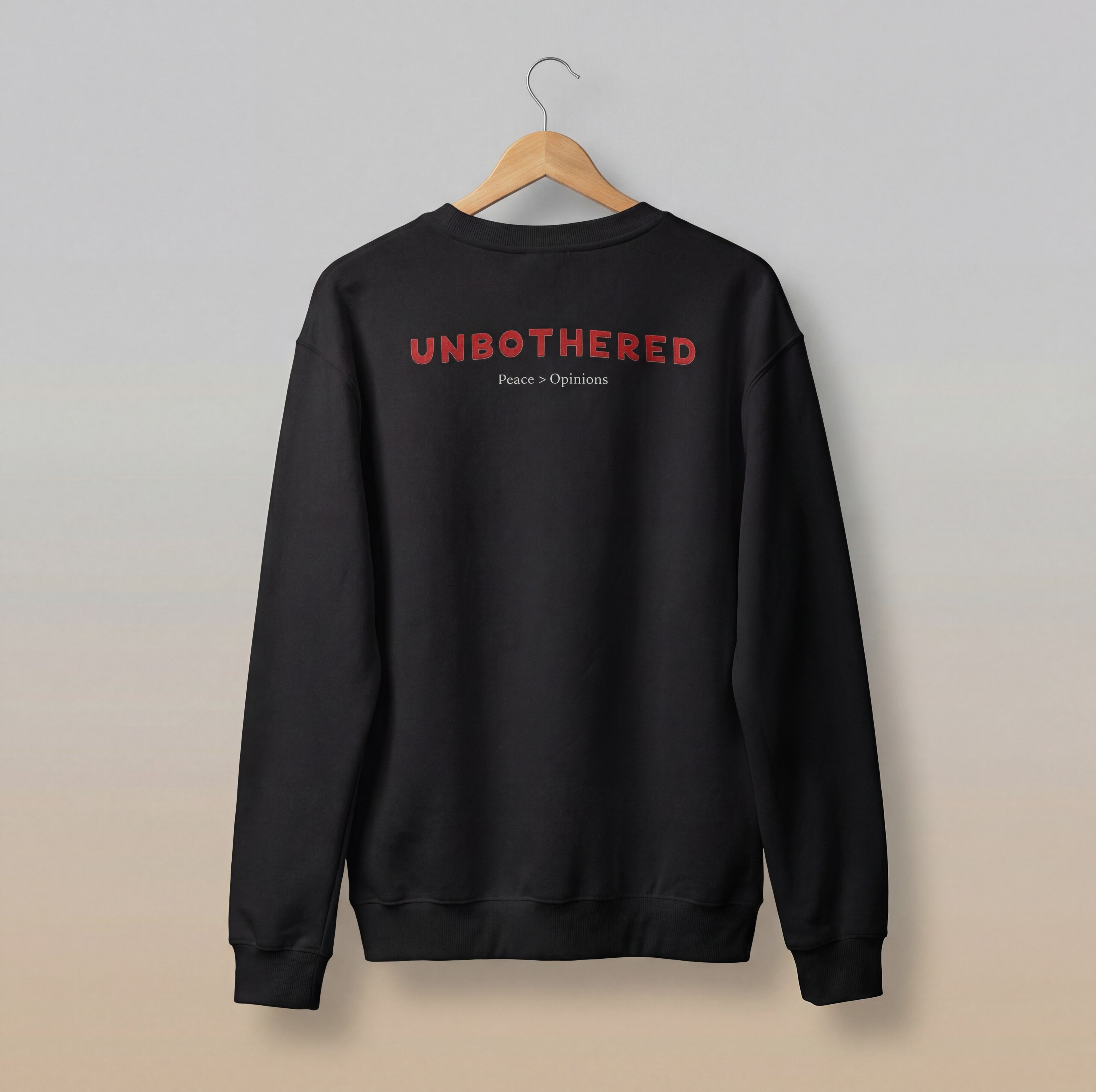 The Unbothered sweatshirt- Black