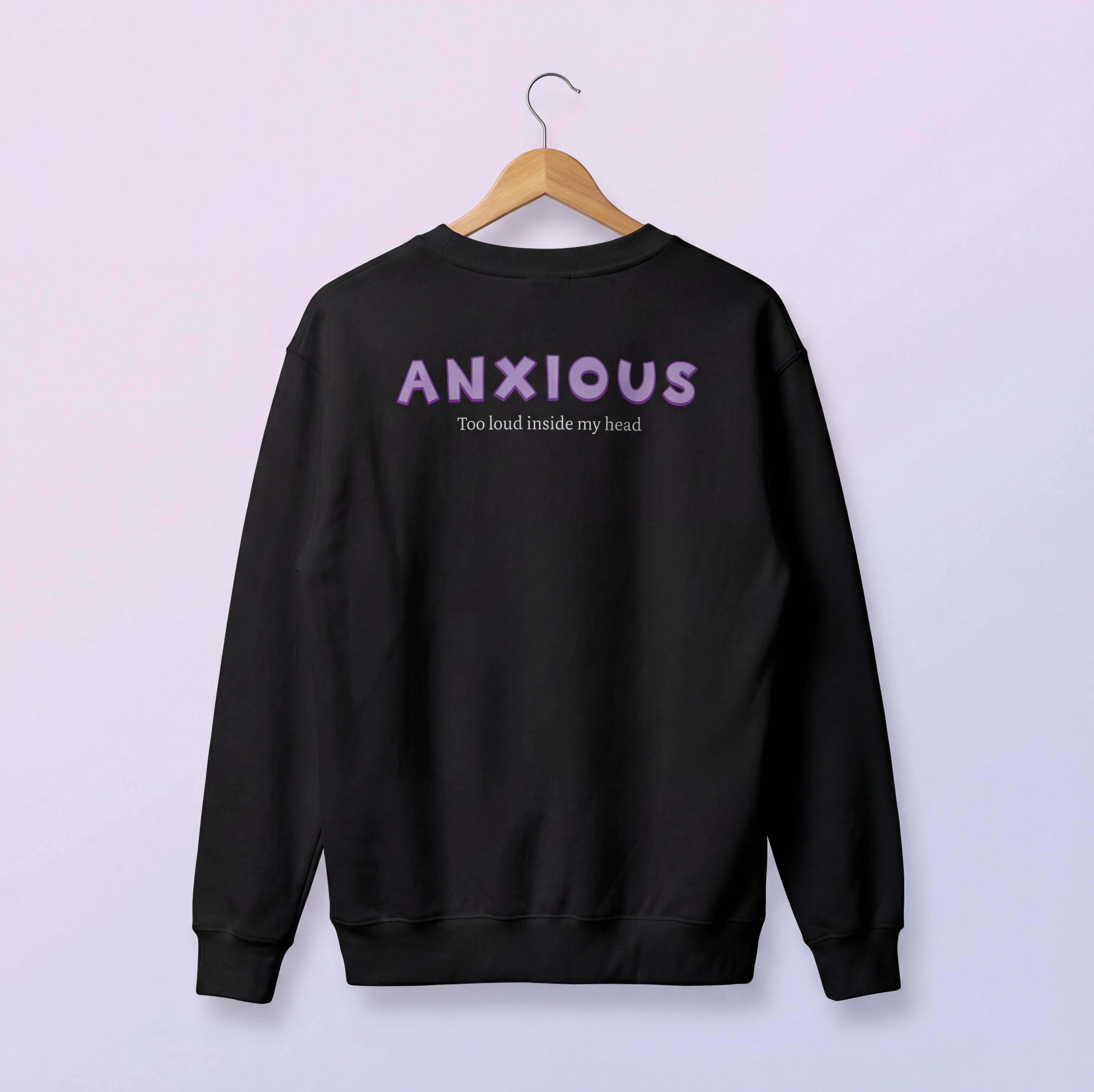 The Anxious sweatshirt- Black